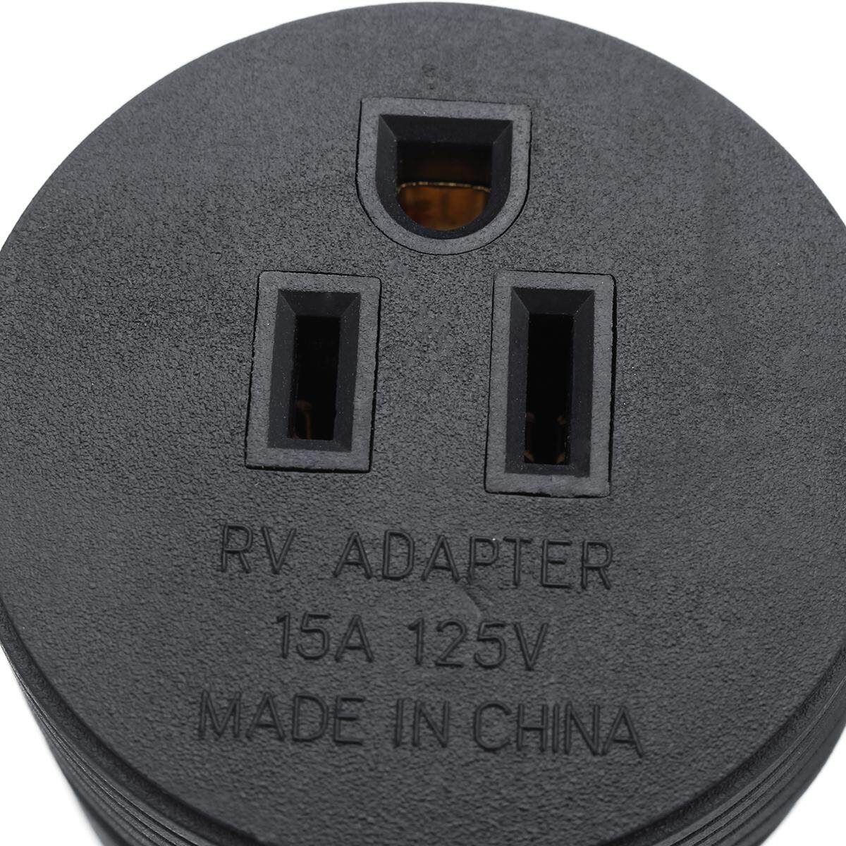 RV Electrical Adapter Plug 30AMP Male To 15AMP Female Motorhome Round