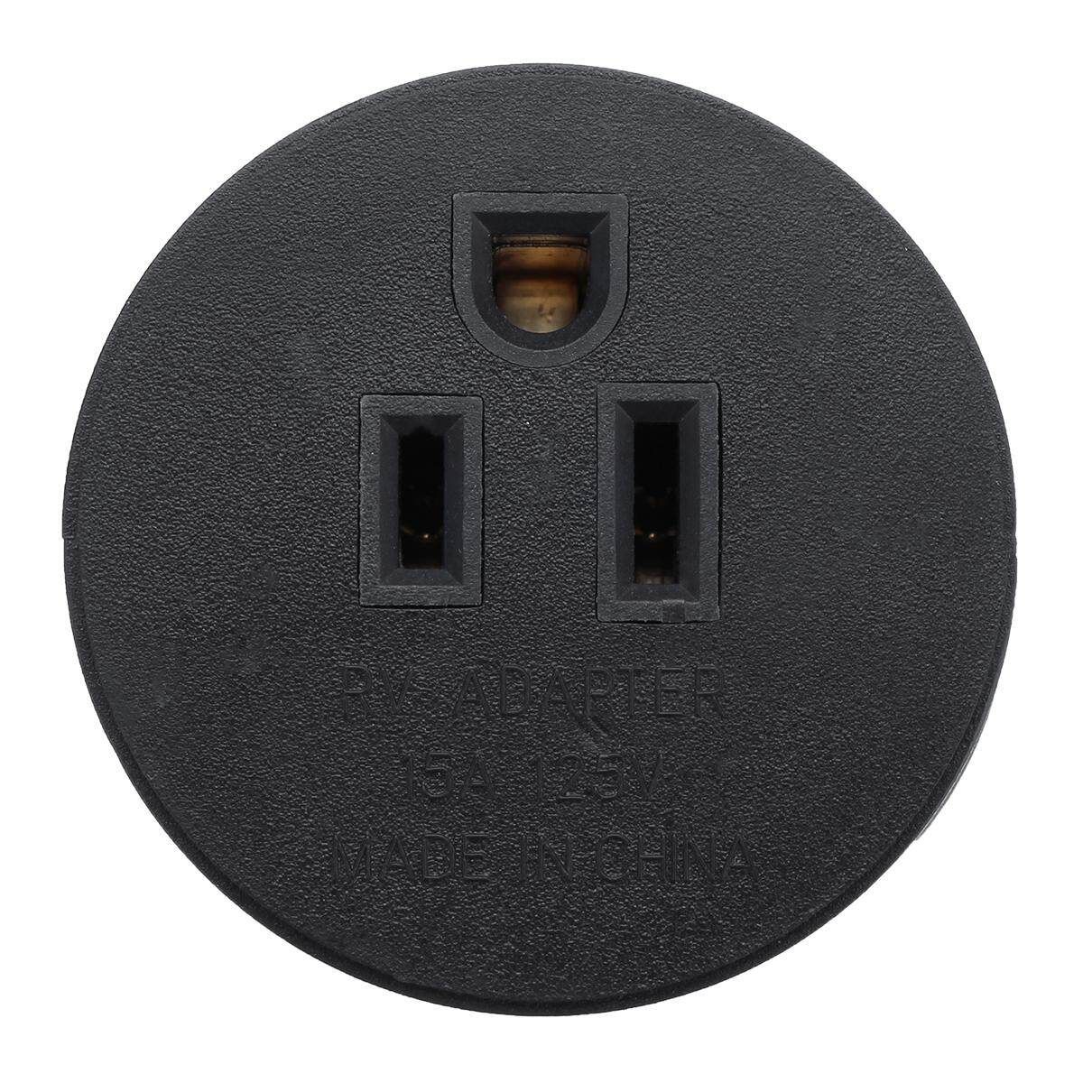 RV Electrical Adapter Plug 30AMP Male To 15AMP Female Motorhome Round