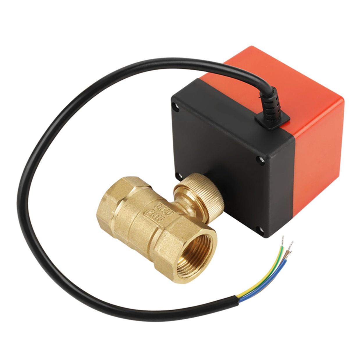 DC 12V G3/4" DN20 Br 2 Way Motorized Ball Electrical Vae