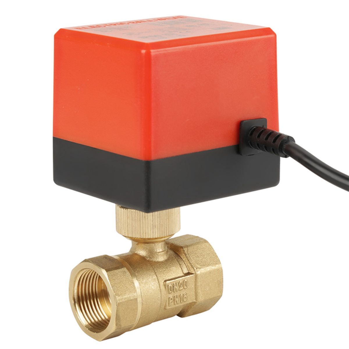 DC 12V G3/4" DN20 Br 2 Way Motorized Ball Electrical Vae
