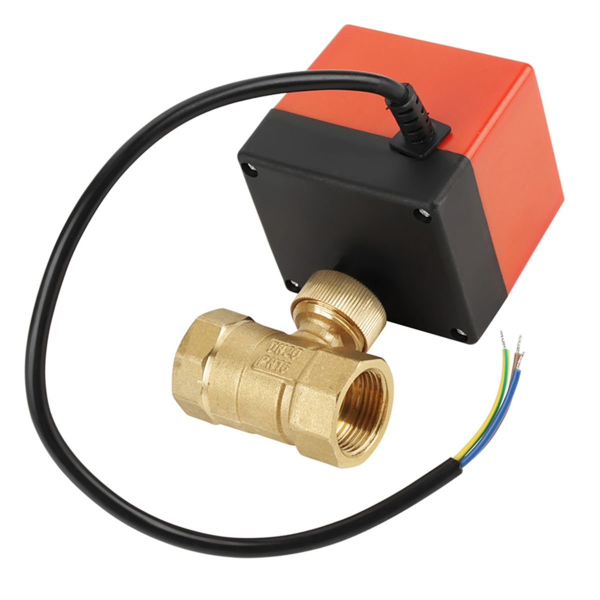 DC 12V G3/4" DN20 Br 2 Way Motorized Ball Electrical Vae