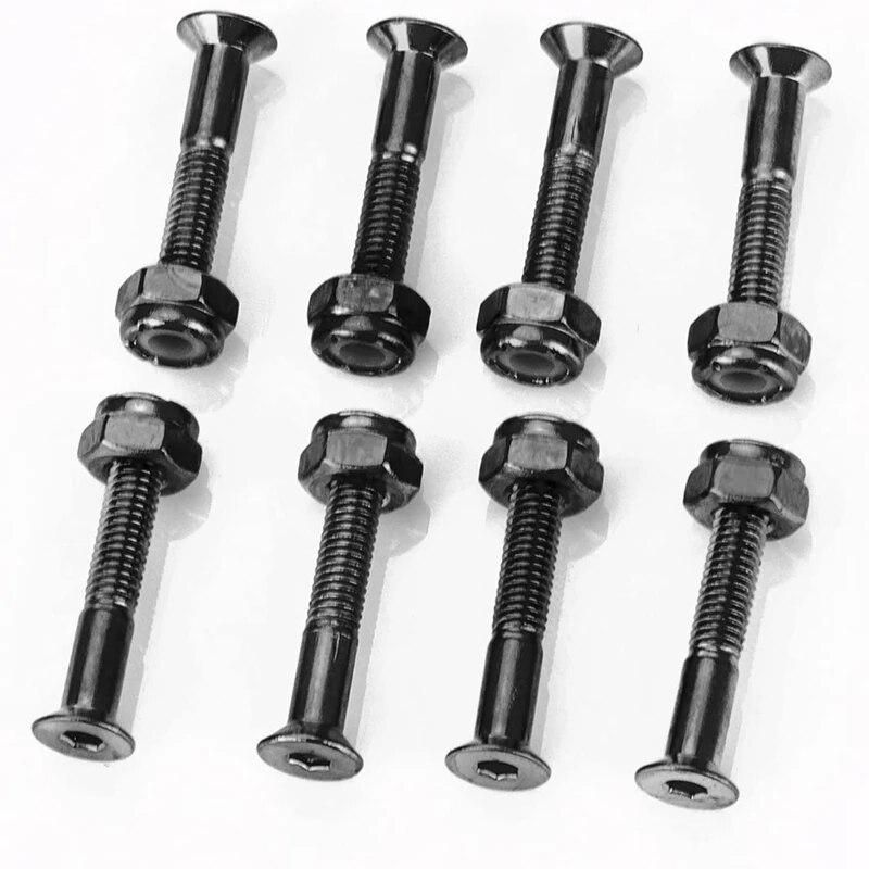 Hot 16 Set 1 Inch Skateboard Mounting Hardware Screws Bolts Skateboard Hardware Screws Skateboard Parts