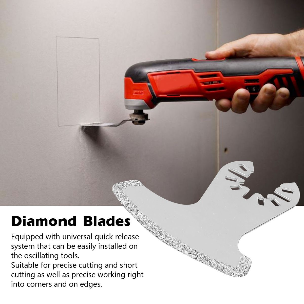 3pcs Multifunction Oscillating Swing Tool Diamond Blades