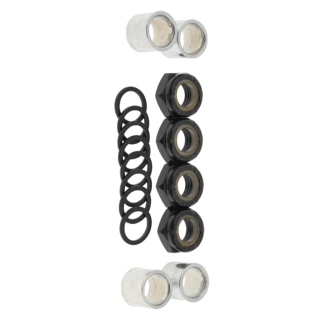 Skateboard Bearings W Bearing Spacer Nuts Axle Speed