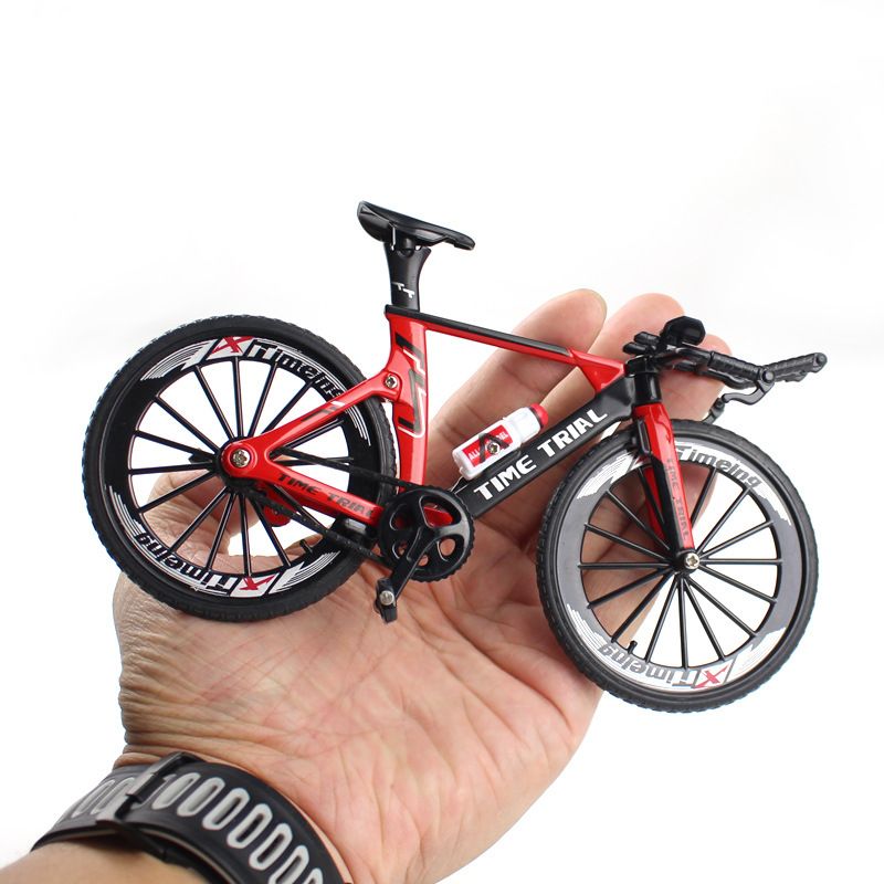 6 Type  Crazy Magic Finger Bike Alloy Bicycle Model 1:10  Bicycle Bend Road Mini Racing Toys Adult Collection Gifts