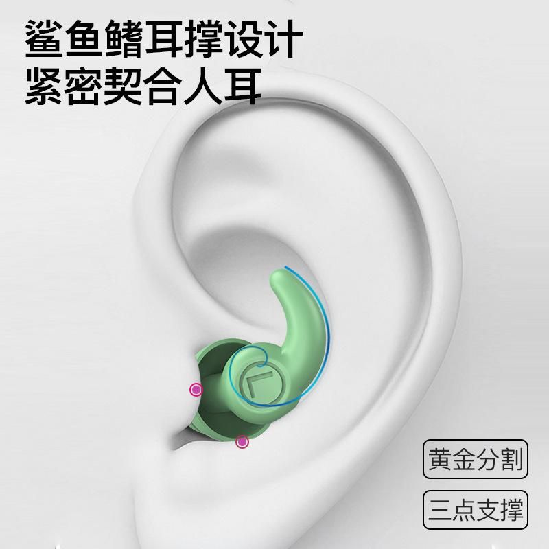 Cross-border new noise-cancelling earplugs silicone sound-proof anti-noise mute sleeping student dormitory industrial swimming waterproof earplugs Three generations of silicone earplugs yellow