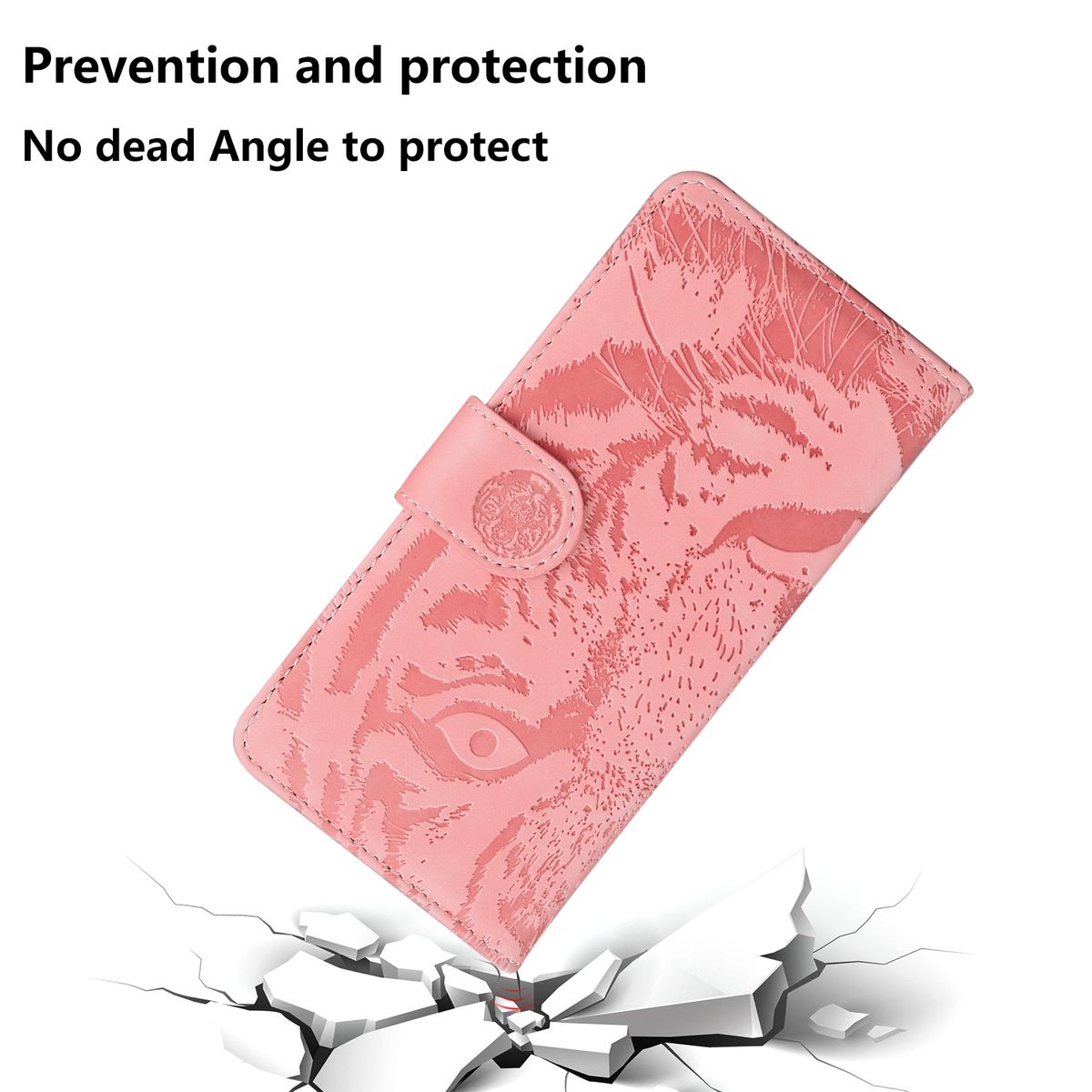 For Samsung Galaxy A51 4G Tiger Embossing Case