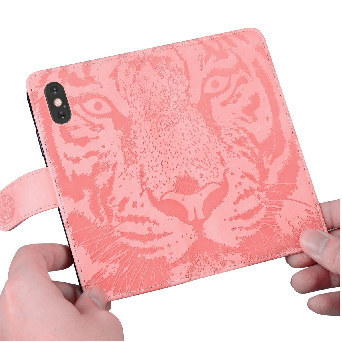 For Samsung Galaxy A51 4G Tiger Embossing Case