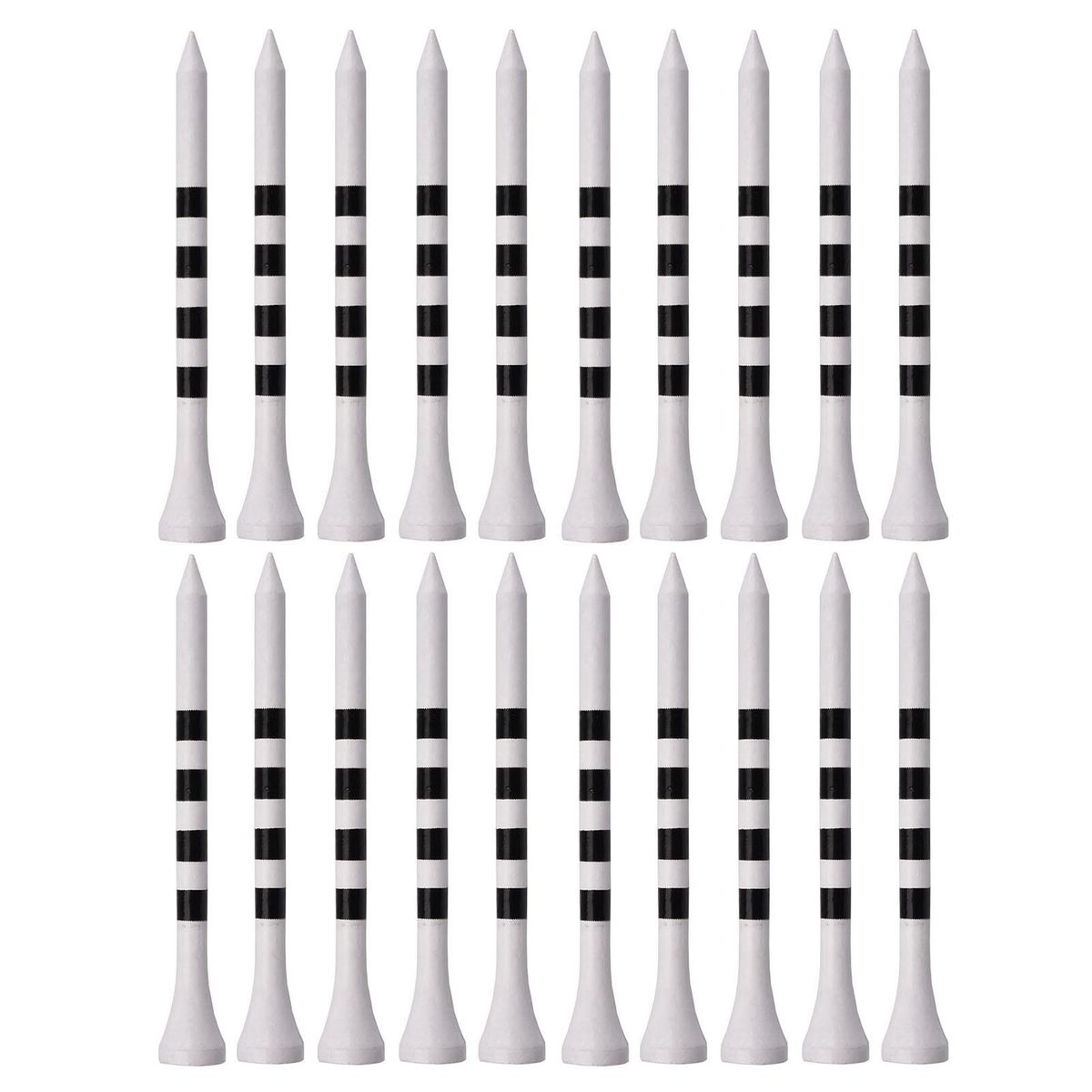 20Pcs Golf Pins 7083mm Driving Range Golf Practice Tee White