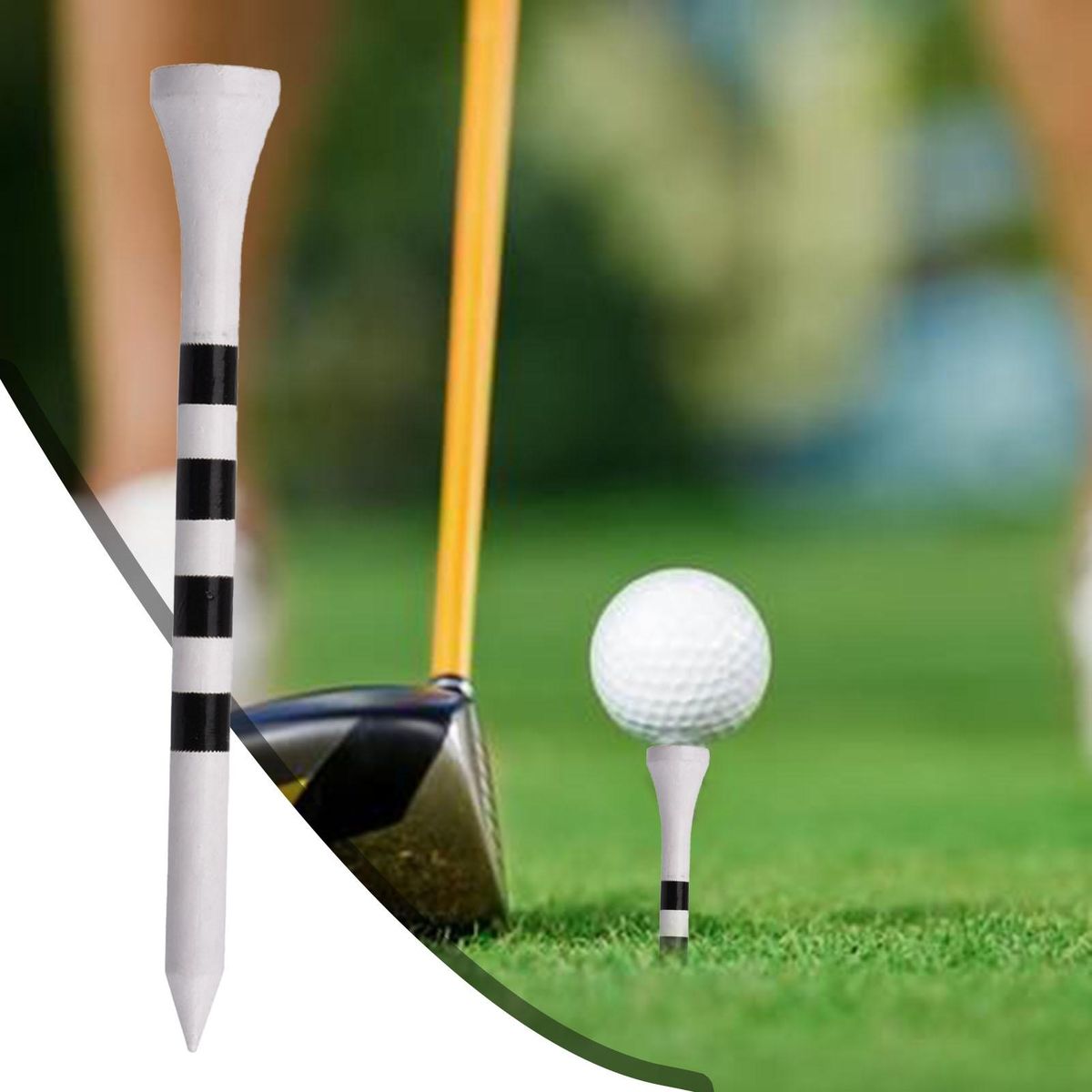 20Pcs Golf Pins 7083mm Driving Range Golf Practice Tee White