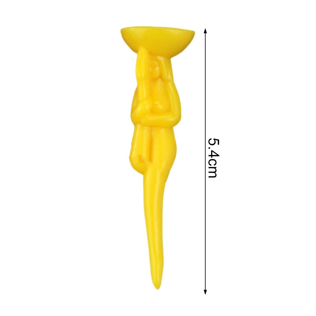 10Pcs Golf Training Tees Golf Ball Tees Beauty Spikes Yellow