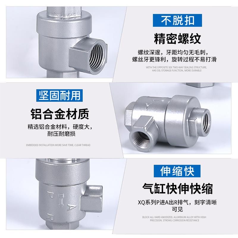 Cylinder Quick Exhaust Valve Xq170600 171500 172000 Quick Exhaust Quick Deflation Bqe02 03 04