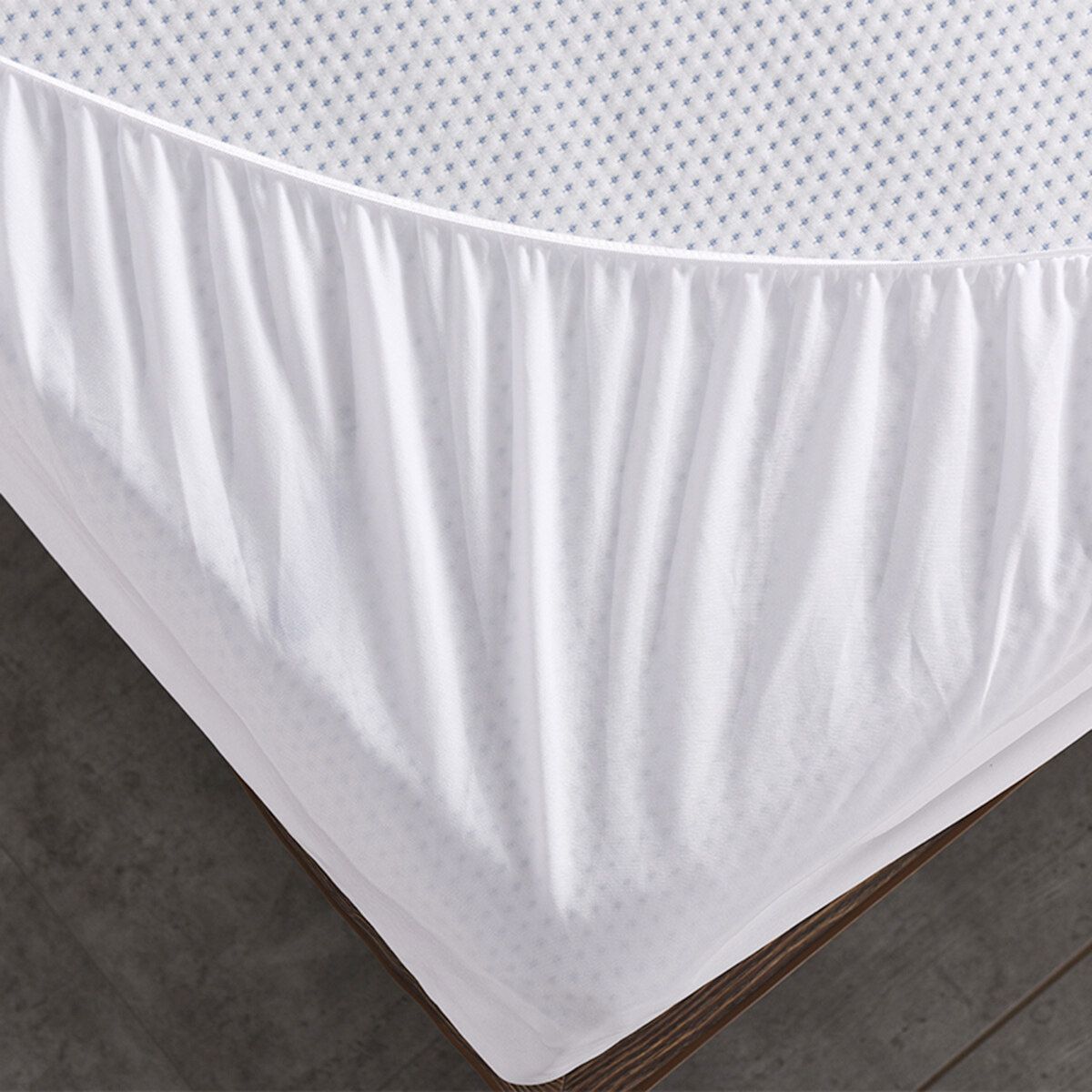 Waterproof Jacquard Mattress Topper Protector Cover Pad Hypoallergenic Against Dust Mites Bacteria 39x75+14inch