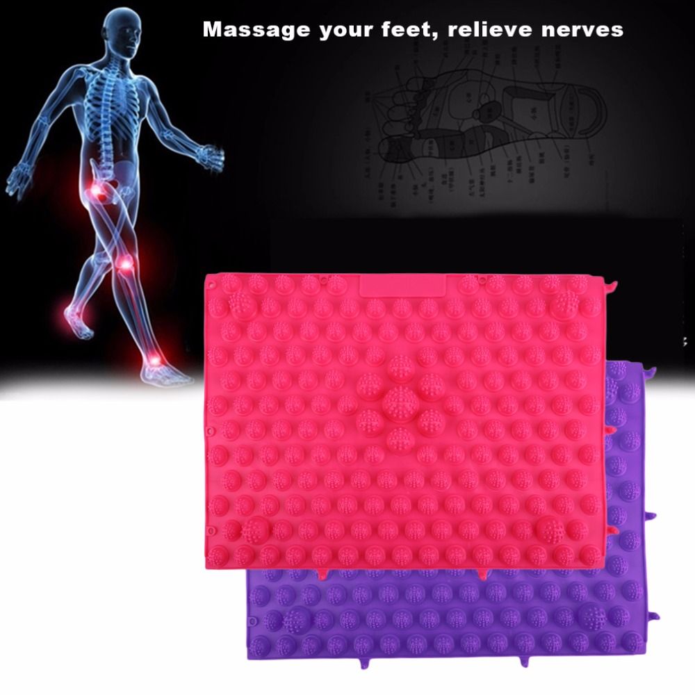 Reflexology Circulation Relieve Promote Mat Fatigue Modern Acupressure Style Foot TPE Pad Massage Acupuncture Korean Game Rugs