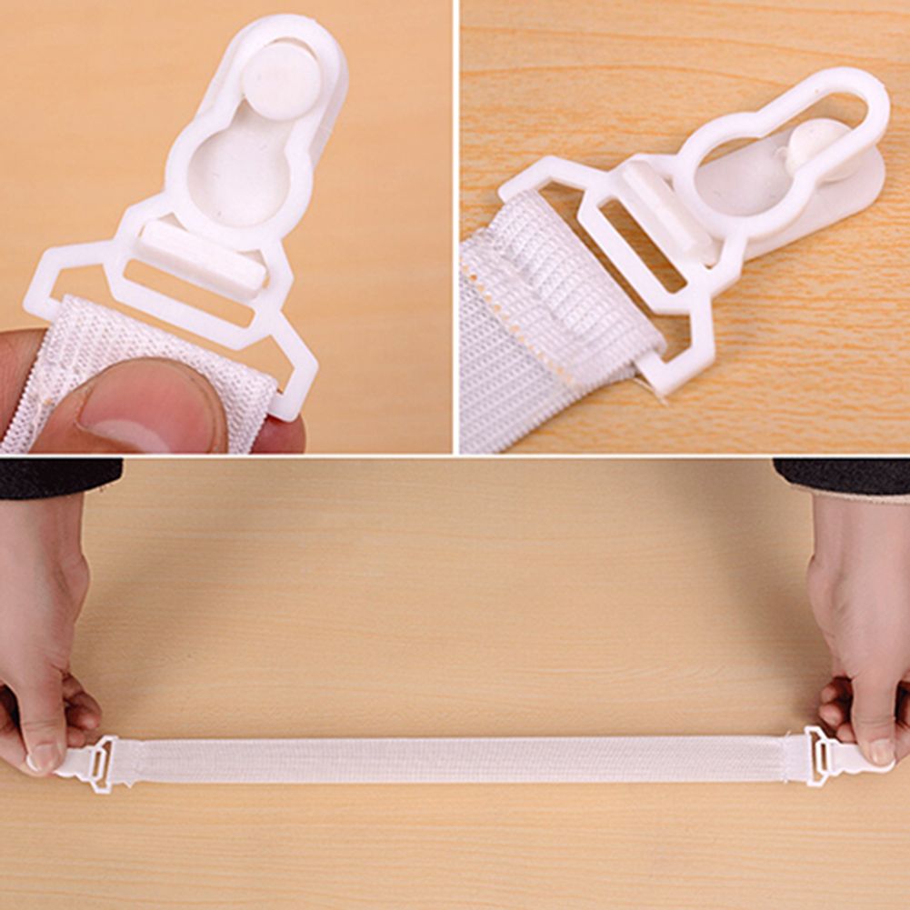 4 Pcs Bed Sheet Mattress Cover Blankets Home Grippers Clip-