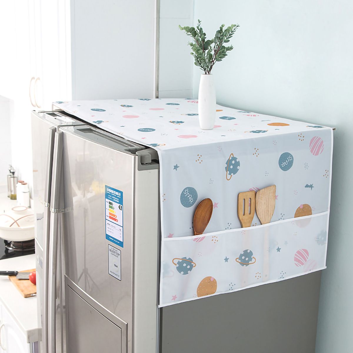 Refrigerator Dust Proof Cover PEVA Waterproof Washing