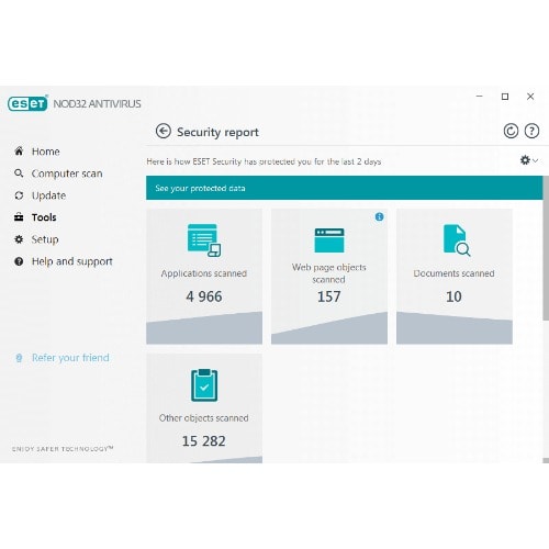 Eset Nod32 Antivirus 2021 - 1 Year / 5 Devices (license Key)