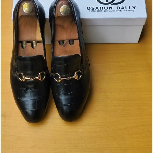 Osahon Dally Pure Alligator Horse-bit Loafers