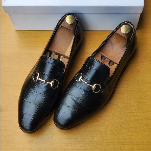 Osahon Dally Pure Alligator Horse-bit Loafers