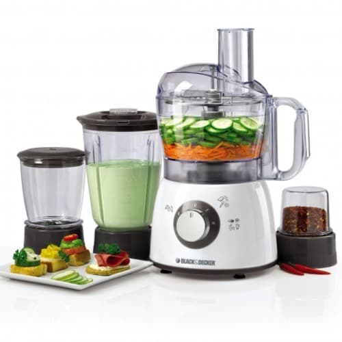 Black & Decker Food Processor With Blender, Mincer & Grinder - 400w