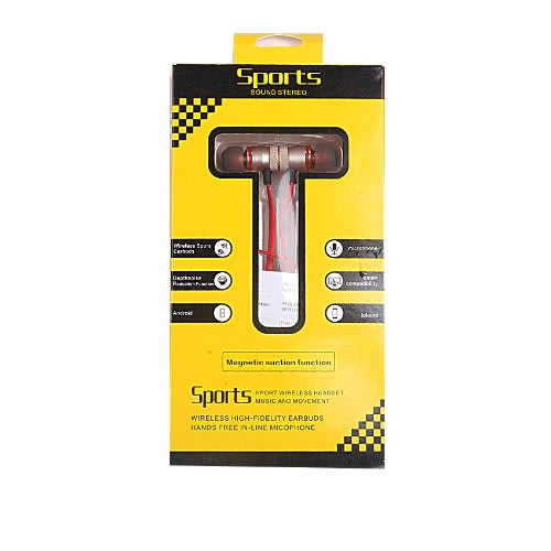 Sport Stereo Wireless Headset - Red...