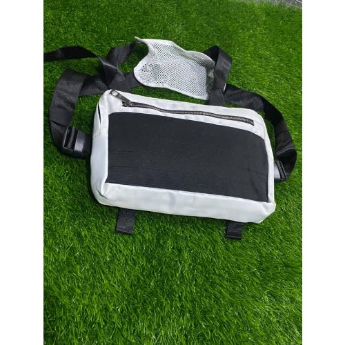 Men's Chest Rig Messenger Bag - White And Black