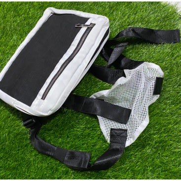 Men's Chest Rig Messenger Bag - White And Black