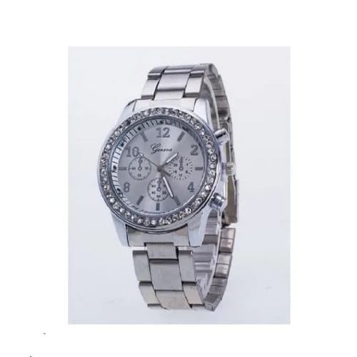 Female Chronograph Steel Watch - Silver