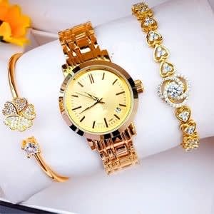 Long Lasting Wrist Watch + 2 Bracelets