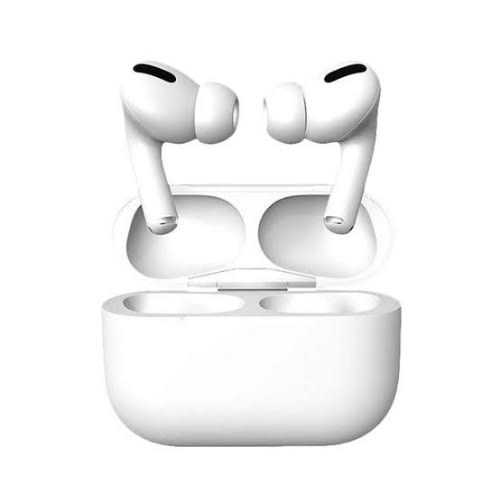 Wireless Earbuds Using Fingerprint - White