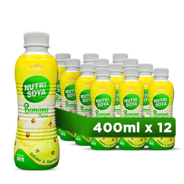 Nutri-soya Banana Flavor Drink X 12Pieces - 400ml