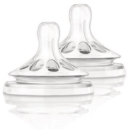 Medium Flow 2 Piece Natural Teats - 3m+