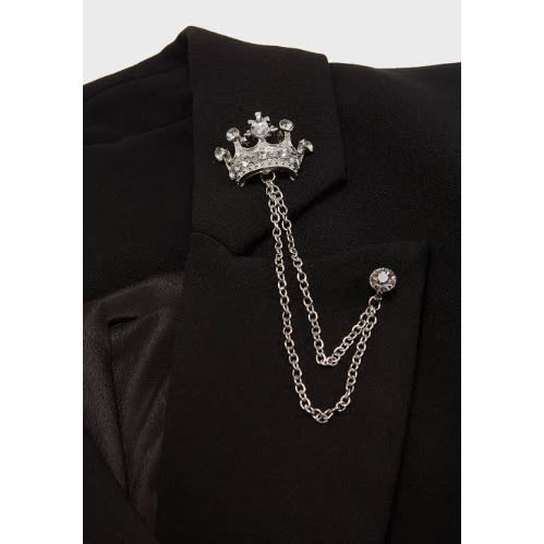 Crown Lapel Brooch With Free Pouch