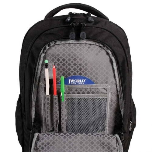 18" Set Beamer Rolling Backpack And Lunch Bag - Black
