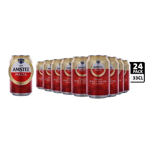 Amstel Non Alcoholic Malt Drink  - 33cl Can X 24