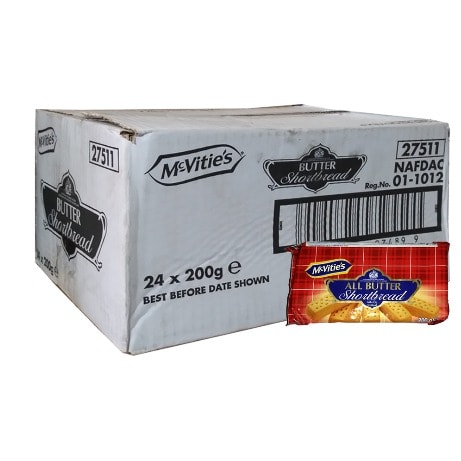 Mcvities All Butter Shortbread 200g X 24