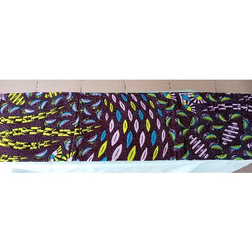 Multicolored Ankara With Sugarcane Pattern - 6yards