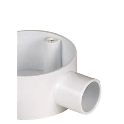 20mm Pvc Through Box - 20 Pieces