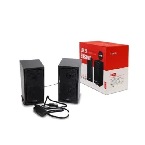 USB 2.0 Wood Speaker - Black -Hv-sk518