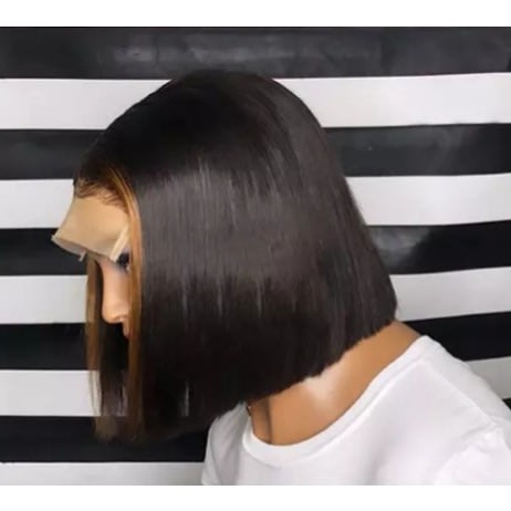 Highlight Bone Straight Bob Wig With Closure