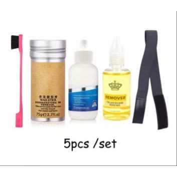 Edge Brush+ Wax Stick + Lace Remover +  Ghost Bonding Glue + Elastic Band With Velcro