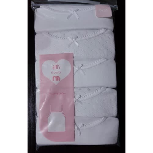 Girls Cami Vests - 5 Pieces