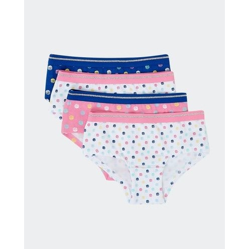Girls Cotton Shorts- Pack Of 4