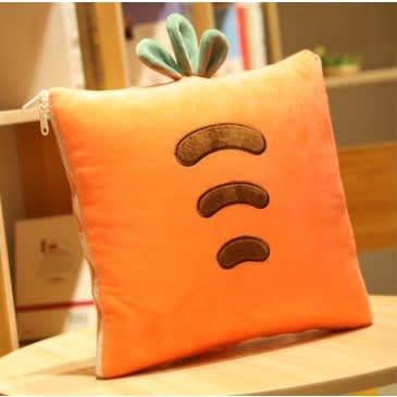 Convertible 2 In 1 Pillow & Duvet - Carrot Design