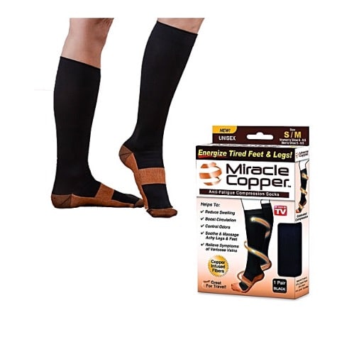 Unisex Anti Fatigue Compression Socks - S/M