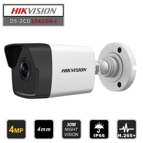 Ds-2cd1043g0-i 4.0 Mp Ir Network Bullet Ip Cctv Camera