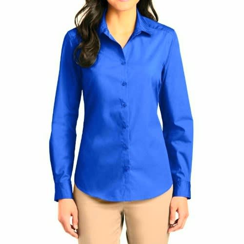 Ladies Formal Dress Shirt  - Royal Blue