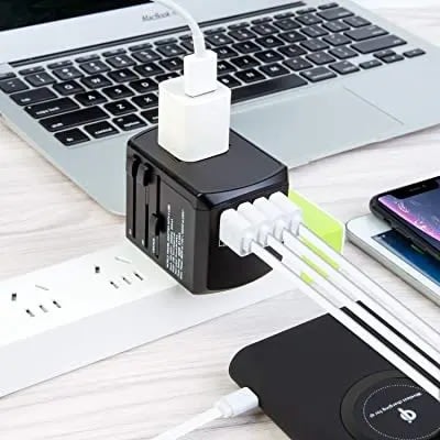 Universal Travel Adapter With 4 Usb Ports