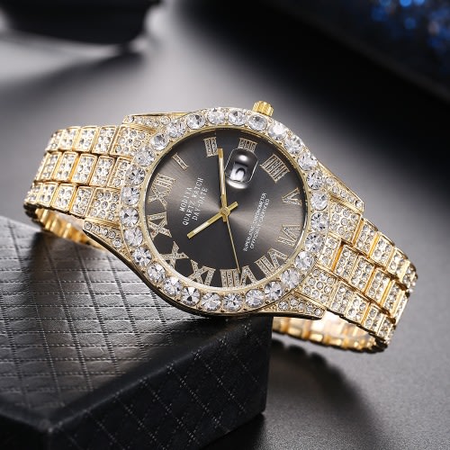 Rhinestone Stainless Steel Watch
