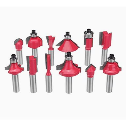 Router Bit Set Precise Router Bit Woodworking Tool - 12 Pcs - 8mm